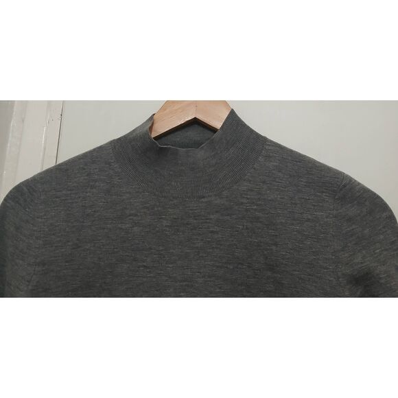 Joseph fine merino wool womens small mockneck sweater gray - Picture 4 of 9